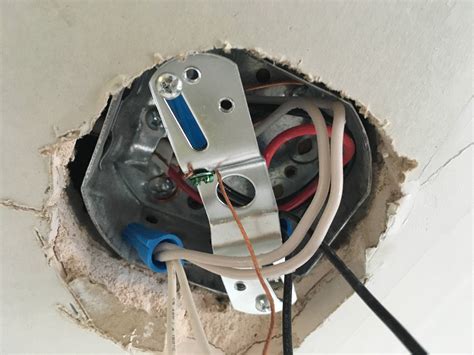 how to install ceiling junction box|ceiling light without junction box.